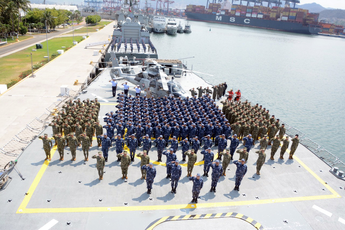 La Armada de Mxico en su participacin en el ejercicio multinacional RIMPAC 2022.